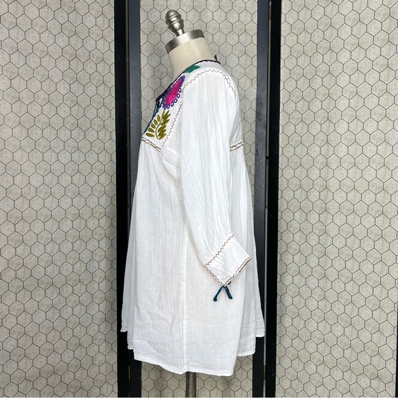 Allegra Luca Embroidered Handmade Blouse - Picture 2 of 13